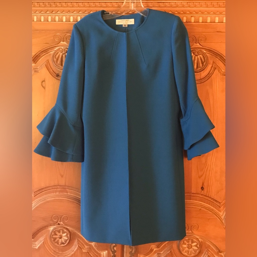 Tahari long duster coat 8p